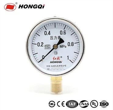 Đồng hồ đo áp suất vỏ mạ bạc mạ Chrome