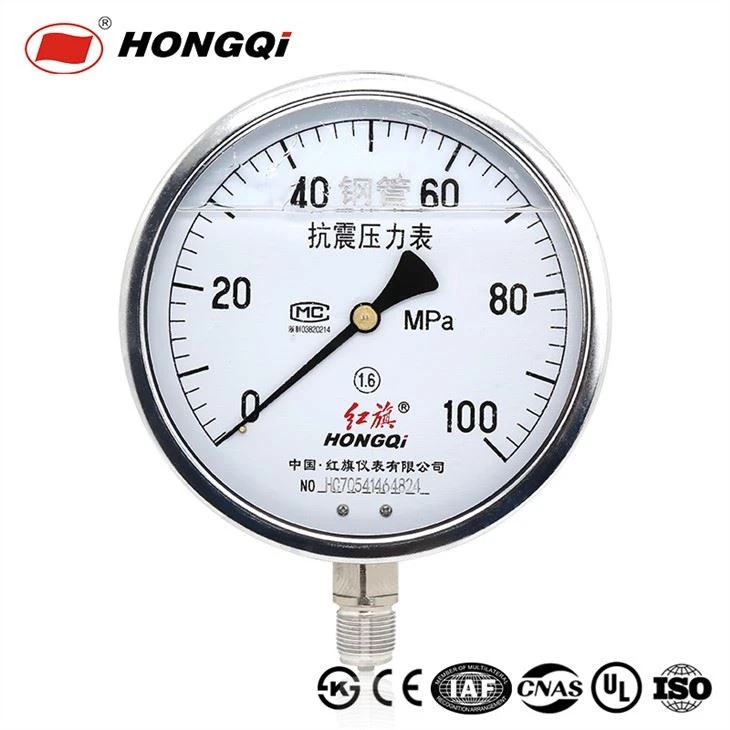 Máy đo áp suất chứa đầy chất lỏng bằng thép không gỉ 150mm