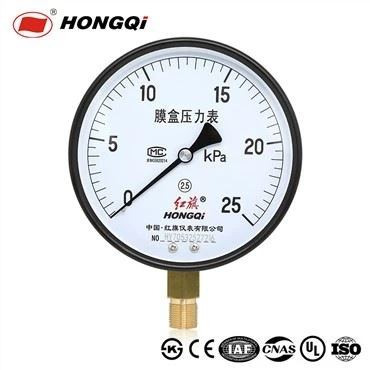 Máy đo áp suất dạng viên nang 150mm với kết nối bằng đồng dưới đáy