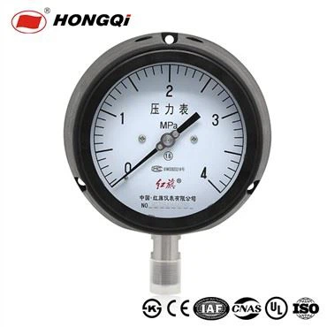 Áp kế đo áp suất quy trình màu đen có độ chính xác cao an toàn