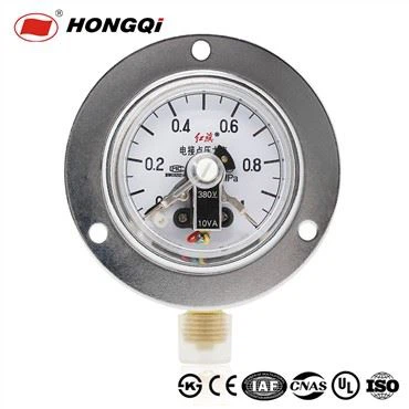 Máy đo áp suất tiếp xúc điện OEM với Vỏ thép mạ Chrome Dia 60mm