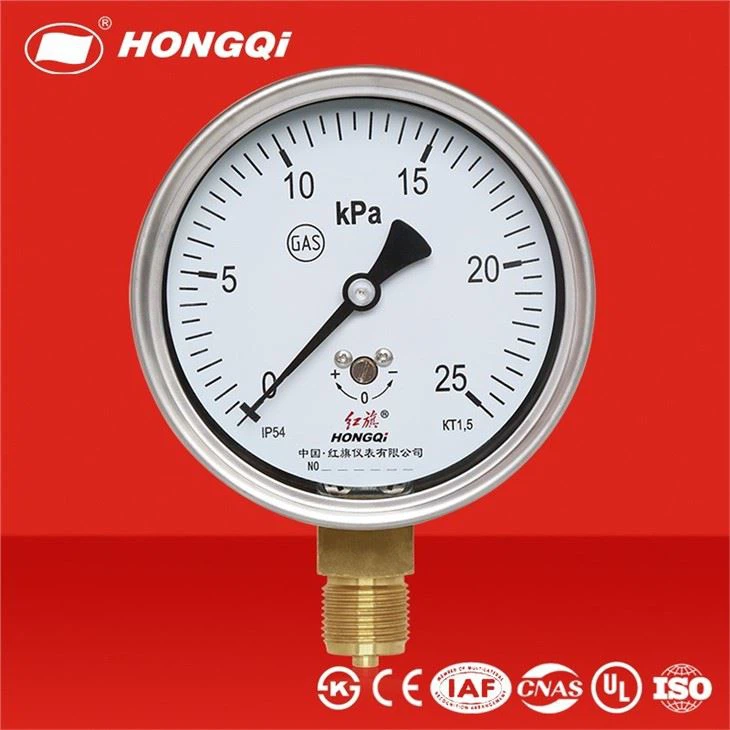 Stainless Steel Case Natural Gas Capsule Pressure Gauge
