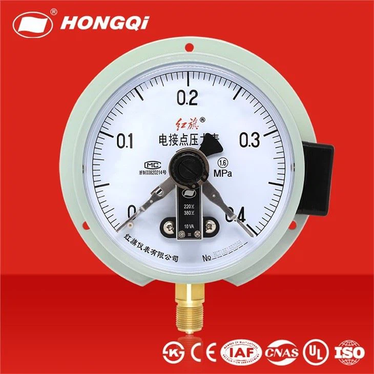 YX-150T Electric Contact Vacuum Pressure Gauge With Flange