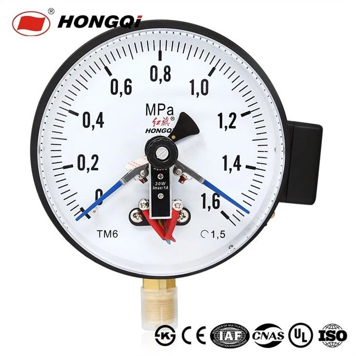 YXC-150R Electric Contact Pressure Gauge With Durable Copper Connector